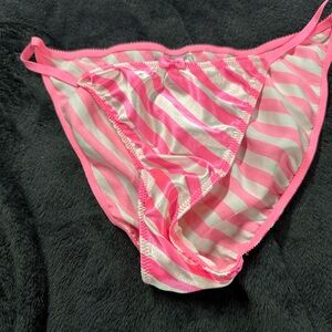 Victoria’s Secret vintage satin bikini panty.  Size L